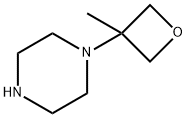 1-(3-甲基噁丁环烷-3-基)哌嗪 结构式