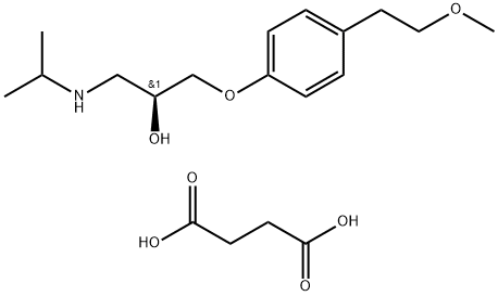 S-琥珀酸美托洛尔 结构式