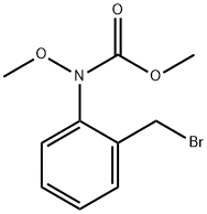N-甲氧基-N-2-溴甲苯氨基甲酸甲酯 结构式