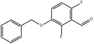 2,6-二氟-3-(苯基甲氧基)苯甲醛 结构式