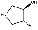 3-Pyrrolidinol, 4-fluoro-, (3R,4R)- 结构式