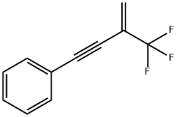 [3-(三氟甲基)-3-丁烯-1-炔基]苯 结构式