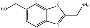 [2-(aminomethyl)-1H-1,3-benzodiazol-5-yl]methanol 结构式