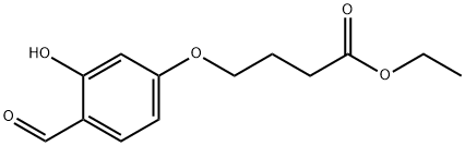 4-(4-甲酰基-3-羟基苯氧基)丁酸乙酯 结构式