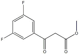 3-(3,5-二氟苯基)-3-氧代丙酸甲酯 结构式