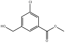 3-氯-5-(羟甲基)苯甲酸甲酯 结构式