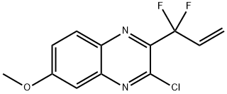 3-氯-2-(1,1-二氟烯丙基)-6-甲氧基喹喔啉 结构式