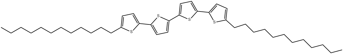 5,5'''-双十二烷基-2,2':5',2'':5'',2'''-四噻吩 结构式