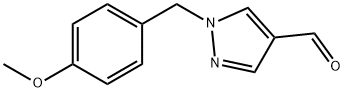 1-(4-甲氧基-苄基)-1H-吡唑-4-甲醛 结构式