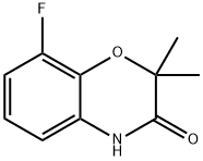 2,2-二甲基-5-氟-2H-苯并[B][1,4]噁嗪-3(4H)-酮 结构式