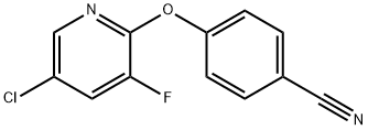 4-((5-chloro-3-fluoropyridin-2-yl)oxy)benzonitrile 结构式