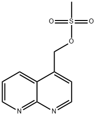 (1,8-naphthyridin-4-yl)methyl methanesulfonate 结构式