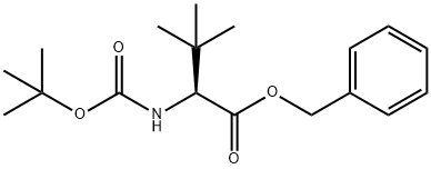 (S)-苯甲基 2-((叔-丁氧羰基)氨基)-3,3-二甲基丁酯 结构式