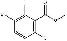 2-氟-3-溴-6-氯苯甲酸甲酯 结构式