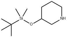 3-(tert-butyldimethylsilyloxy)piperidine 结构式