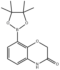 3-氧代-3,4-二氢-2H-苯并[B][1,4]噁嗪-8-硼酸频哪醇酯 结构式