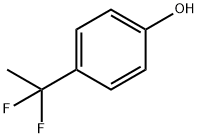 4-(1,1-二氟乙基)-苯酚 结构式