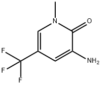 3-氨基-1-甲基-5-(三氟甲基)吡啶-2(1H)-酮 结构式
