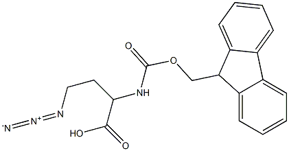 4-Azido-2-(Fmoc-amino)-butanoic acid 结构式