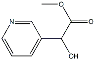 3-吡啶乙酸,Α-羟基-甲酯 结构式