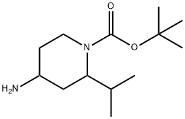 TERT-BUTYL 4-AMINO-2-ISOPROPYLPIPERIDINE-1-CARBOXYLATE 结构式