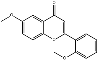 6-甲氧基-2-(2-甲氧基苯基)-4H-色烯-4-酮 结构式