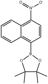 4-硝基萘-1-硼酸频那醇酯 结构式