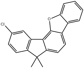 10-氯-7,7-二甲基-7H-12-氧杂 - 茚并[1,2-A]芴 结构式