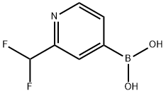 2-二氟甲基吡啶-4-硼酸 结构式