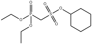 环己基 (二乙氧基膦酰爪基)甲磺酸负离子 结构式