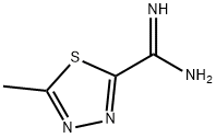 5-methyl-1,3,4-thiadiazole-2-carboximidamide 结构式