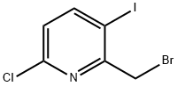 2-Bromomethyl-6-chloro-3-iodo-pyridine 结构式