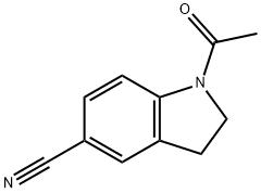 1-acetylindoline-5-carbonitrile 结构式
