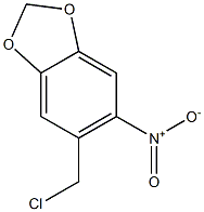 1,3-Benzodioxole, 5-(chloromethyl)-6-nitro-
 结构式