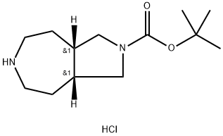 顺式-2-BOC-八氢-吡咯并[3,4-D]氮杂庚烷盐酸盐 结构式