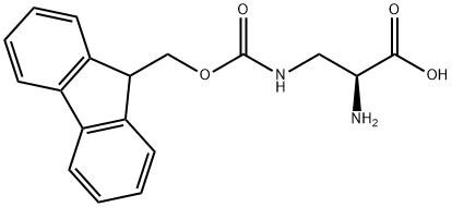 N-Β-(9-FLUORENYLMETHOXYCARBONYL)-L-Α,Β-DIAMINOPROPIONIC ACID 结构式