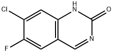 6-氟-7-氯-喹唑啉-2(1H)-酮 结构式