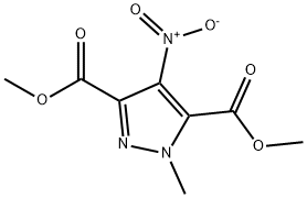 Dimethyl 1-methyl-4-nitro-1H-pyrazole-3,5-dicarboxylate 结构式