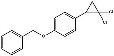 1-苄氧基-4-(2,2-二氯环丙基)苯 结构式