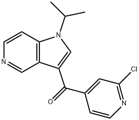 (2-Chloropyridin-4-Yl)(1-Isopropyl-1H-Pyrrolo[3,2-C]Pyridin-3-Yl)Methanone 结构式