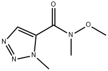 N-METHOXY-N-1-DIMETHYL-1H-1,2,3-TRIAZOLE-5-CARBOXAMIDE 结构式