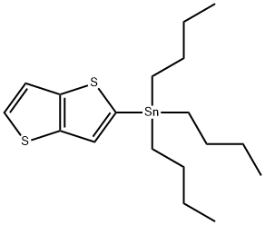 (噻吩并[3,2-B]噻吩-2-基)三丁基锡 结构式