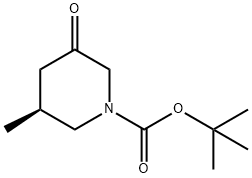 (S)3-甲基-5-哌啶酮-1-甲酸叔丁基酯 结构式