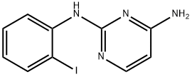 N2-(2-碘苯基)嘧啶-2,4-二胺 结构式