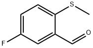 5-氟-2-(甲硫基)苯甲醛 结构式