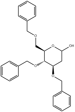 3,4,6-Tri-O-benzyl-2-deoxy-D-glucopyranose 结构式