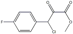Methyl 3-chloro-3-(4-fluorophenyl)-2-oxopropanoate 结构式