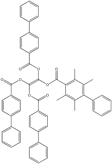 四[4-(4'-甲氧羰基苯基)苯基]乙烯 结构式