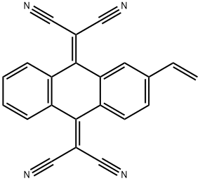 2,2'-(2-乙烯基蒽-9,10-二亚基)二丙二腈 结构式