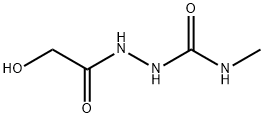 Acetic acid, 2-hydroxy-, 2-[(methylamino)carbonyl]hydrazide 结构式